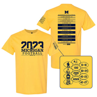 Michigan 2023 Throwback Season Tee - Winning Streak Edition - Daisy
