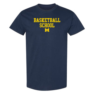 Michigan Basketball School T-Shirt - Navy