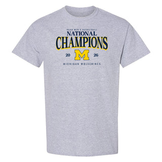 Michigan 2026 Basketball National Champions Graded T-Shirt