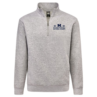 Michigan 2026 Basketball National Champions Simple Path LC 1/4 Zip