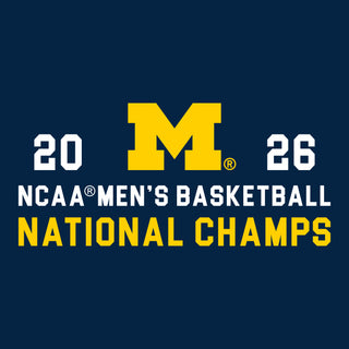Michigan 2026 Basketball National Champions Simple Path LC 1/4 Zip