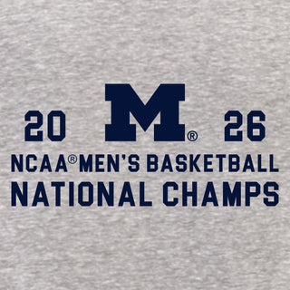 Michigan 2026 Basketball National Champions Simple Path LC 1/4 Zip
