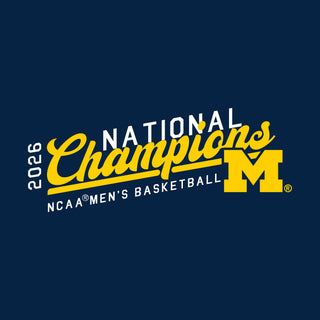 Michigan 2026 Basketball National Champions Script Umpqua Rope Hat - Navy/White