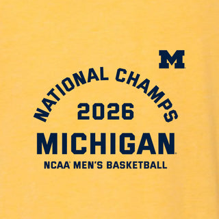 Michigan 2026 Basketball National Champions Blocker Triblend T-Shirt