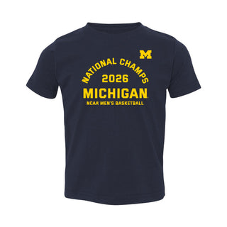 Michigan 2026 Basketball National Champions Blocker Toddler T-Shirt