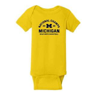 Michigan 2026 Basketball National Champions Blocker Infant Creeper