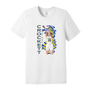 Michigan NIL Alyssa Crockett Squiggle Canvas Triblend T-Shirt - White
