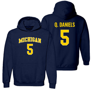 Michigan NIL Daniels 5 Hoodie - Navy