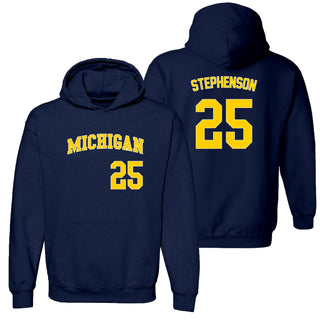 Michigan NIL Softball Stephenson 25 Hoodie - Navy