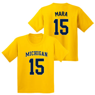 Michigan NIL Basketball Mara 15 Youth T-Shirt - Daisy