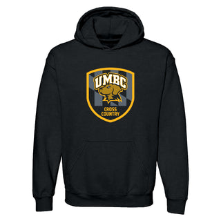 UMBC Retrievers Shield Logo Cross Country Hoodie - Black