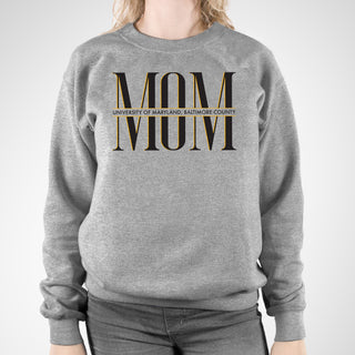 UMBC Retrievers Classic Mom Sweatshirt - Sport Grey