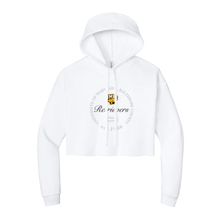 UMBC Roundabout Women’s Cropped Fleece Hoodie - White