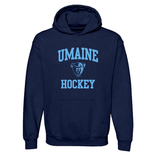 Maine Arch Logo Hockey Hoodie - Navy