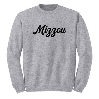 Missouri Tigers Script Logo Crewneck - Sport Grey