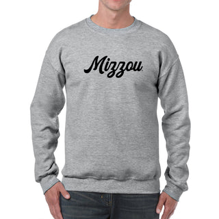 Missouri Tigers Script Logo Crewneck - Sport Grey