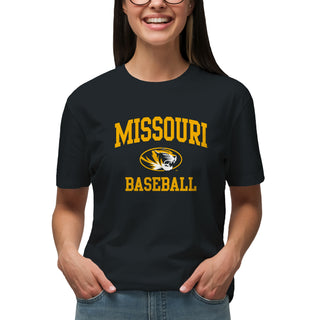 Missouri Tigers Arch Logo Baseball T-Shirt - Black