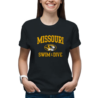 Missouri Tigers Arch Logo Swim & Dive T-Shirt - Black