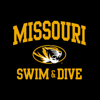Missouri Tigers Arch Logo Swim & Dive T-Shirt - Black