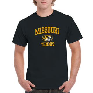 Missouri Tigers Arch Logo Tennis T-Shirt - Black