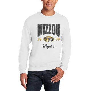 Missouri Tigers Giving Noise JA BTB Fleece Crewneck - White