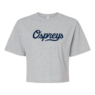 North Florida Script Logo Womens Fine Jersey Mid-Length Boxy Tee