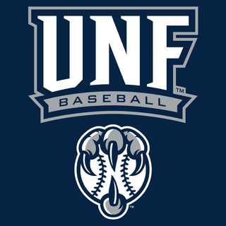 North Florida Ospreys Arch Logo Baseball T-Shirt - Navy