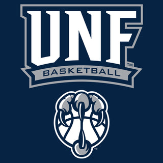 North Florida Ospreys Arch Logo Basketball T-Shirt - Navy