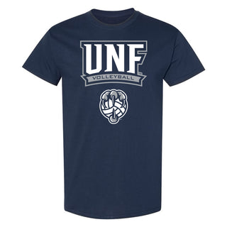 North Florida Ospreys Arch Logo Volleyball T-Shirt - Navy