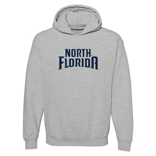 North Florida Athletic Wordmark Hoodie - Sport Grey