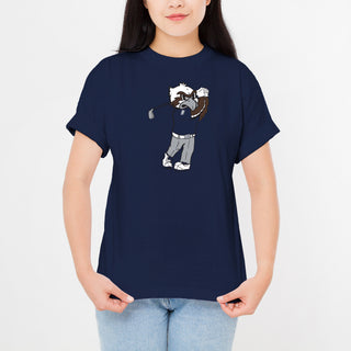 North Florida Ospreys Golf Mascot T-Shirt - Navy