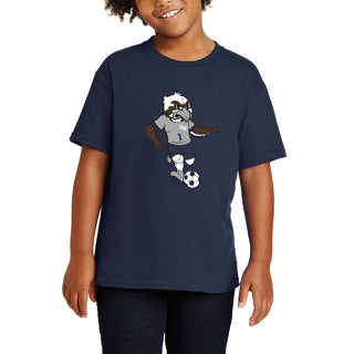 North Florida Ospreys Soccer Mascot Youth T-Shirt - Navy