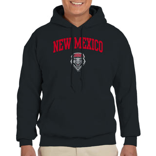University of New Mexico Lobos Arch Logo Cotton Hoodie - Black