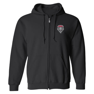 New Mexico Primary Logo LC Full-Zip Sweatshirt - Black
