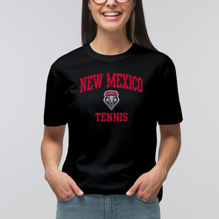 New Mexico Lobos Arch Logo Tennis T-Shirt - Black