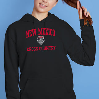 New Mexico Lobos Arch Logo Cross Country Hoodie - Black