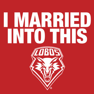 New Mexico Lobos I Married Into This T-Shirt - Red