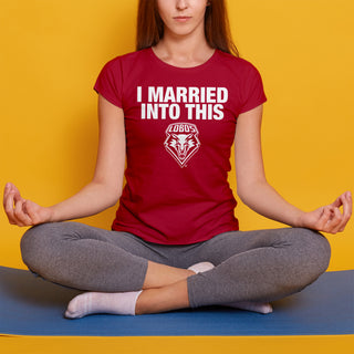 New Mexico Lobos I Married Into This Women's T-Shirt - Red
