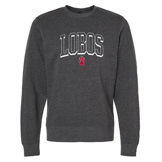New Mexico Mega Shadow BTB Crewneck - Charcoal Heather