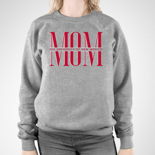 New Mexico Lobos Classic Mom Sweatshirt - Sport Grey