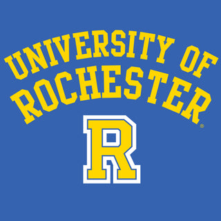 University of Rochester Yellowjackets Arch Logo Youth Short Sleeve T Shirt - Royal