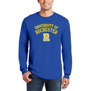 University of Rochester Yellowjackets Arch Logo Long Sleeve T-Shirt - Royal