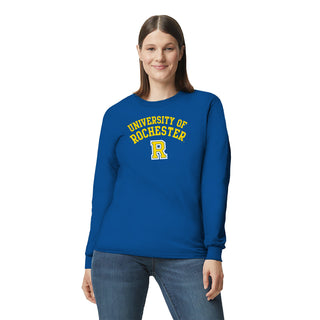 University of Rochester Yellowjackets Arch Logo Long Sleeve T-Shirt - Royal