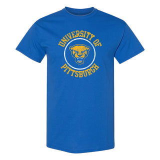 Pittsburgh Panthers Distressed Circle Logo T-Shirt - Royal