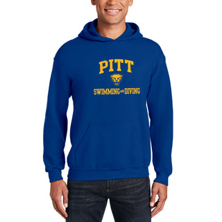 Pittsburgh Arch Logo Swimming & Diving Hoodie - Royal