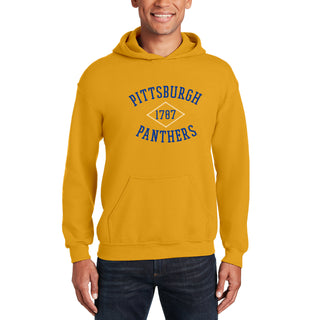 Pittsburgh Faux Stitch Arch Hoodie - Gold