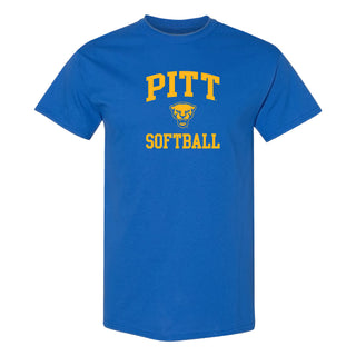 Pittsburgh Arch Logo Softball T-Shirt - Royal