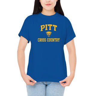 Pittsburgh Arch Logo Cross Country T-Shirt - Royal