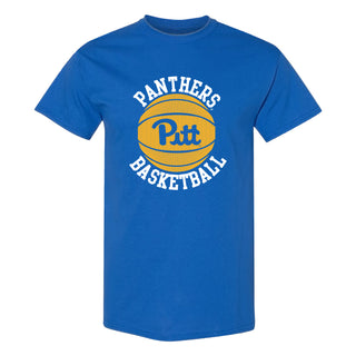 Pittsburgh Panthers Basketball Circle Logo T-Shirt - Royal