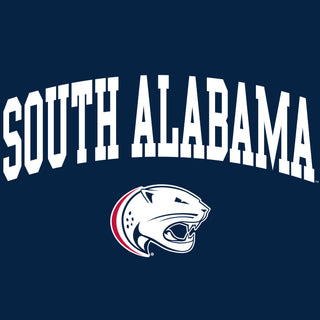 South Alabama Jaguars Arch Logo Long Sleeve T Shirt - Navy